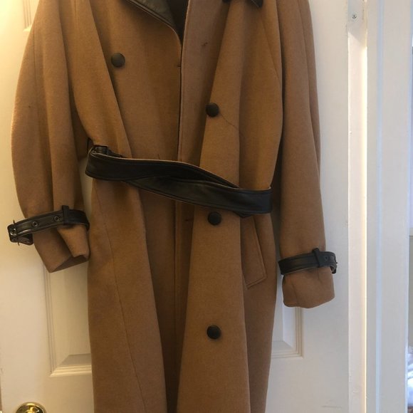 The Kooples Wool Trench Coat with Leather Detailing (NWT) - Picture 3 of 5